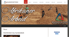 Desktop Screenshot of kleinfontein.net